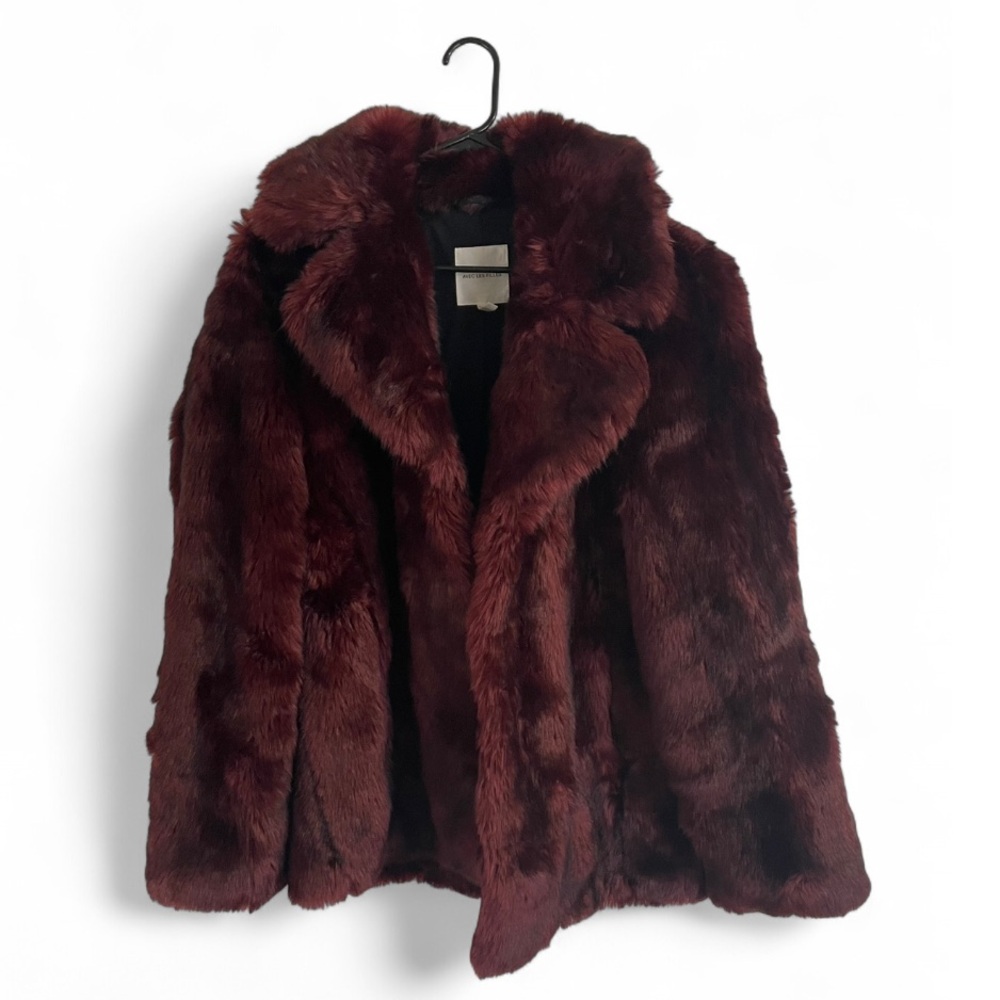Avec Les Filles Deep Burgundy Teddy Jacket